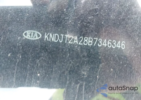 2011 Kia Soul + from USA, damaged, VIN KNDJT2A28B7346346